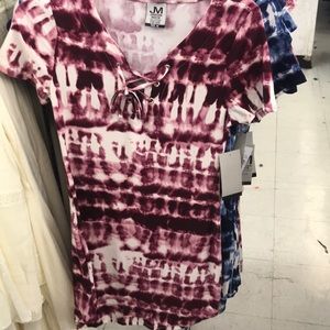 Tie dyed dress pink